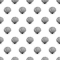 Seamless pattern with seashells. Marine background.  Hand drawn vector illustration in sketch style. Perfect for greetings, invitations, coloring books, textile, wedding and web design