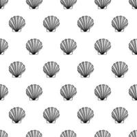 Seamless pattern with seashells. Marine background.  Hand drawn vector illustration in sketch style. Perfect for greetings, invitations, coloring books, textile, wedding and web design