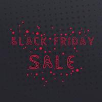 black friday sale vintage banner vector