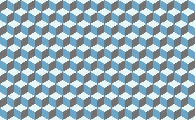Abstract Isometric cube Shape Background. Seamless pattern vector illustration