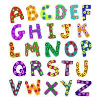 Shabby Chic Alphabet Lettering vector