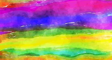 textura de arte de acuarela de arco iris vector