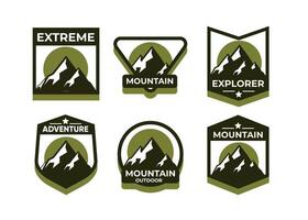 Explore Adventure symbol vector set