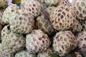 tasty and healthy sugar apple stock photo