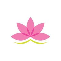 Stylized lotus flower icon vector