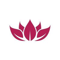 Stylized lotus flower icon vector
