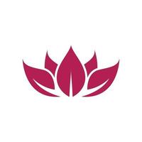 Stylized lotus flower icon vector