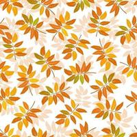 Vector seamless background of autumn leaves. Background for textile or book covers, wallpaper, design, graphics, printing and hobby.