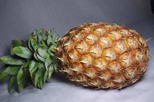 tasty and healthy pineapple closeup photo