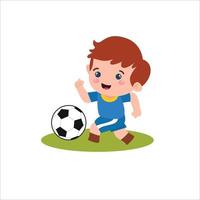 Little boy character playing activity vector template design illustration