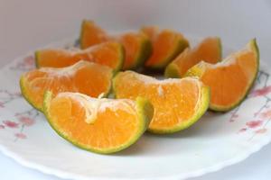 caldo de mandarinas sabroso y saludable foto