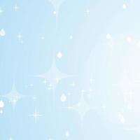 Light blue abstract background with stars and bokeh. Beautiful sky. Simple flat vector illustration.