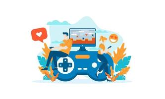 play loved game vector illustration concept template background isolated can be use for presentation web banner