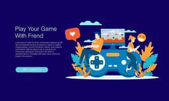 play loved game vector illustration concept template background isolated can be use for presentation web banner