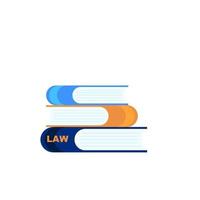 books of law vector flat logo icon illustration design