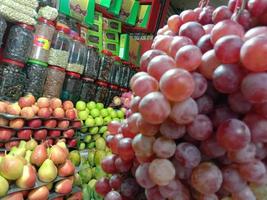 fresh and tasty and healthy red grape stock photo