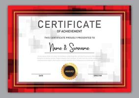 Elegant certificate template vector