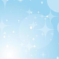 Light blue abstract background with stars and bokeh. Beautiful sky. Simple flat vector illustration.