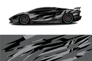 sport car decal wrap design vector