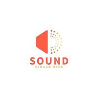 Sound logo template design vector icon illustration.