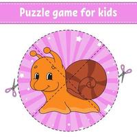 Puzzle game for kids. Education developing worksheet. Learning game for children. Activity page. For toddler. Riddle for preschool. Simple flat isolated vector illustration in cute cartoon style.