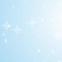Light blue abstract background with stars and bokeh. Beautiful sky. Simple flat vector illustration.