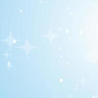 Light blue abstract background with stars and bokeh. Beautiful sky. Simple flat vector illustration.