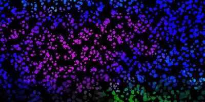 Dark pink, blue vector texture with memphis shapes.