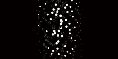 Dark Gray vector pattern with spheres.