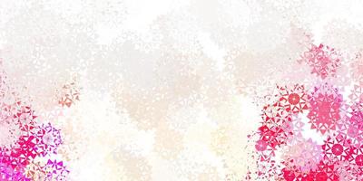 Light red vector template with ice snowflakes.