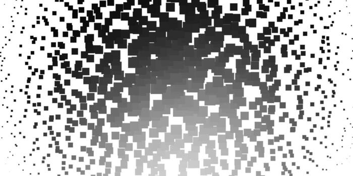 textura de vector gris claro en estilo rectangular.