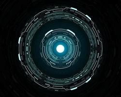 fictional circle futuristic interface technology hud. vector