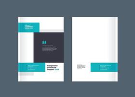 Business Brochure Cover Design or Annual Report and Company Profile Cover or Booklet and Catalog Cover vector