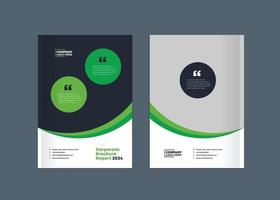 Business Brochure Cover Design or Annual Report and Company Profile Cover or Booklet and Catalog Cover vector