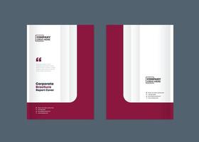 Business Brochure Cover Design or Annual Report and Company Profile Cover or Booklet and Catalog Cover vector