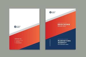 Business Brochure Cover Design or Annual Report and Company Profile Cover or Booklet and Catalog Cover vector