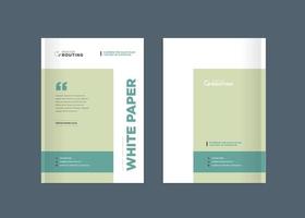 Diseño de portada de folleto comercial o informe anual y perfil de la empresa. vector