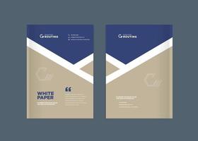 Business Brochure Cover Design or Annual Report and Company Profile vector