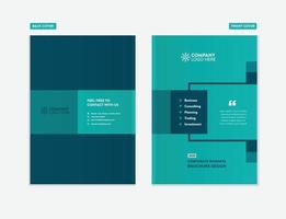 Business Brochure Cover Design or Annual Report and Company Profile Cover or Booklet and Catalog Cover vector