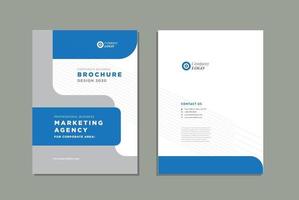 Business Brochure Cover Design or Annual Report and Company Profile Cover or Booklet and Catalog Cover vector