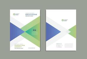 Business Brochure Cover Design or Annual Report and Company Profile Cover or Booklet and Catalog Cover vector