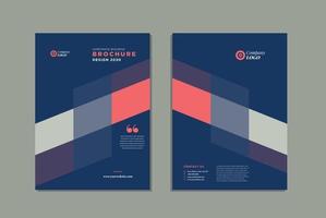 Business Brochure Cover Design or Annual Report and Company Profile Cover or Booklet and Catalog Cover vector