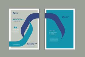 Business Brochure Cover Design or Annual Report and Company Profile Cover or Booklet and Catalog Cover vector