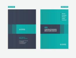 Business Brochure Cover Design or Annual Report and Company Profile Cover or Booklet and Catalog Cover vector