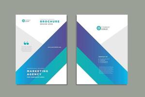 Business Brochure Cover Design or Annual Report and Company Profile Cover or Booklet and Catalog Cover vector