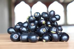 tasty and healthy black java plum stock photo