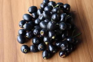 tasty and healthy black java plum stock photo