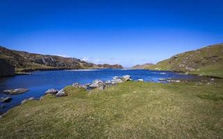 Relaxing at the vintage Three Castle Head on Mizen Peninsula in Ireland photo