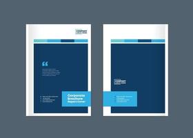 Business Brochure Cover Design or Annual Report and Company Profile Cover or Booklet and Catalog Cover vector