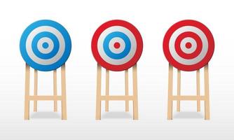 Archery target isolated on white background, vector illustration